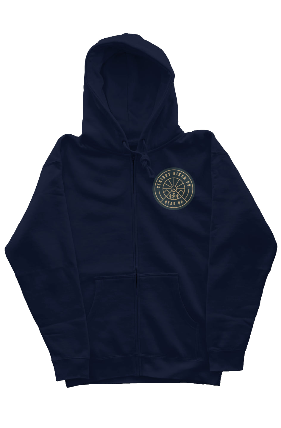 Serious Hiker Zip Heavyweight Hoodie