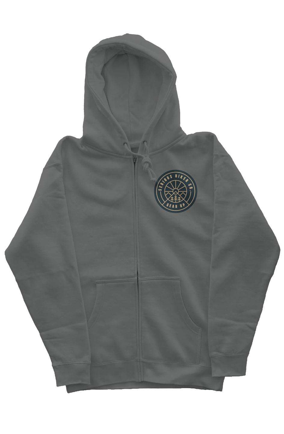 Serious Hiker Zip Heavyweight Hoodie